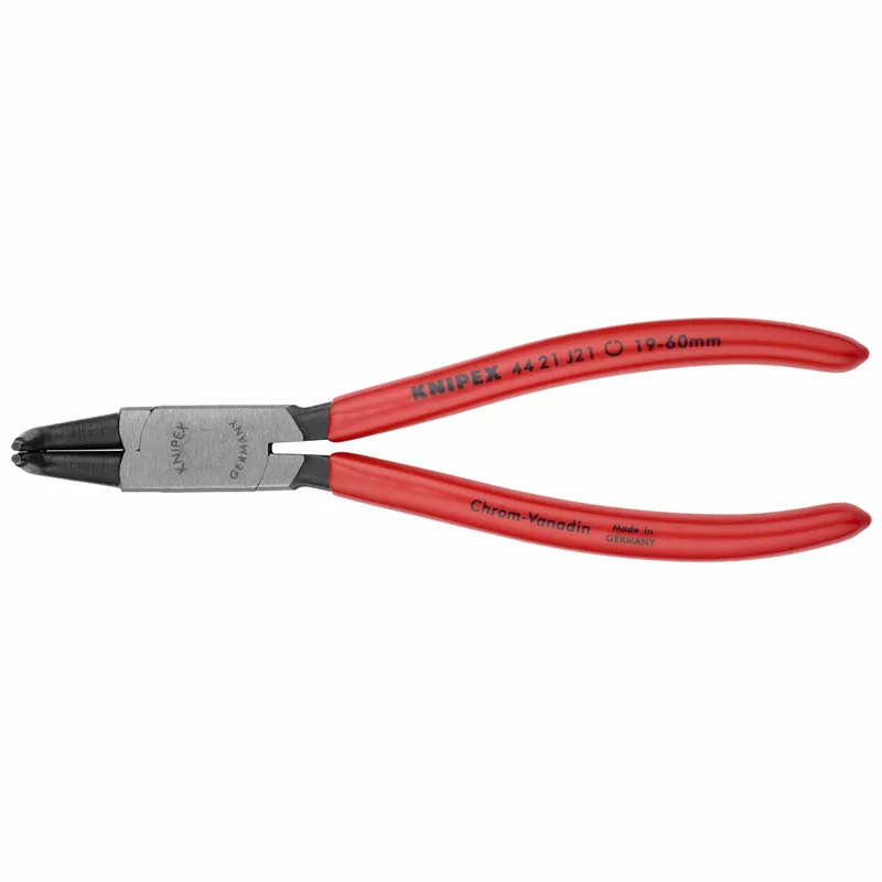 Knipex 44 21 J21 SBA Retaining Ring Plier, Internal, 19-60mm Bore, 0.071 in Tip, 90°, 6-3/4 in OAL