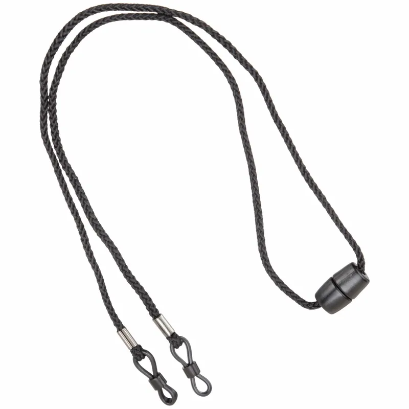 Ergodyne Skullerz 3251 Eyewear Lanyard, Breakaway Slip-On, 12 in, Black Nylon