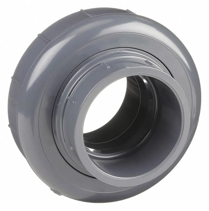 Approved Vendor 897-030 PVC Pipe Union, Schedule 80, 3 in x 3 in, Socket x Socket, Female x Female, Gray