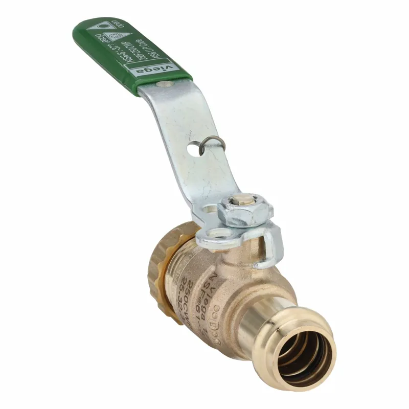 Viega Propress 79875F Manual Two-Way Ball Valve, 1/2 in, Bronze, Press x Press, Two-Piece, Full Port