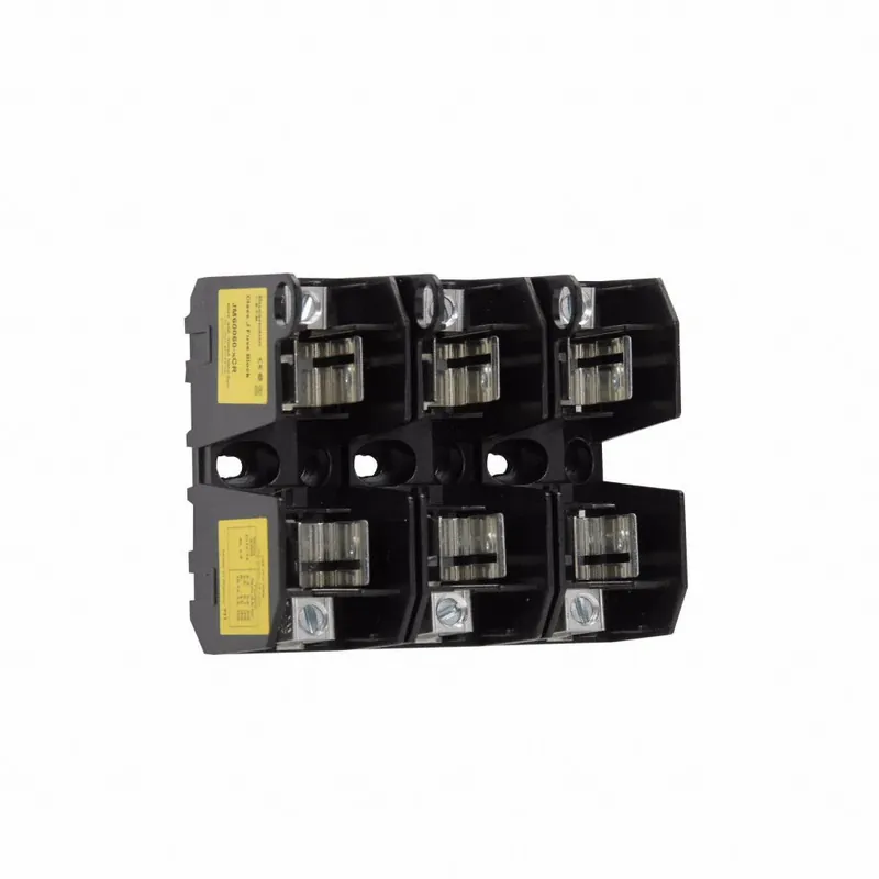 Eaton Bussmann JM60060-3CR Fuse Block, Class J, 3 Pole, 600V AC/300V DC, 31-60 A, Box Lug, Open Design