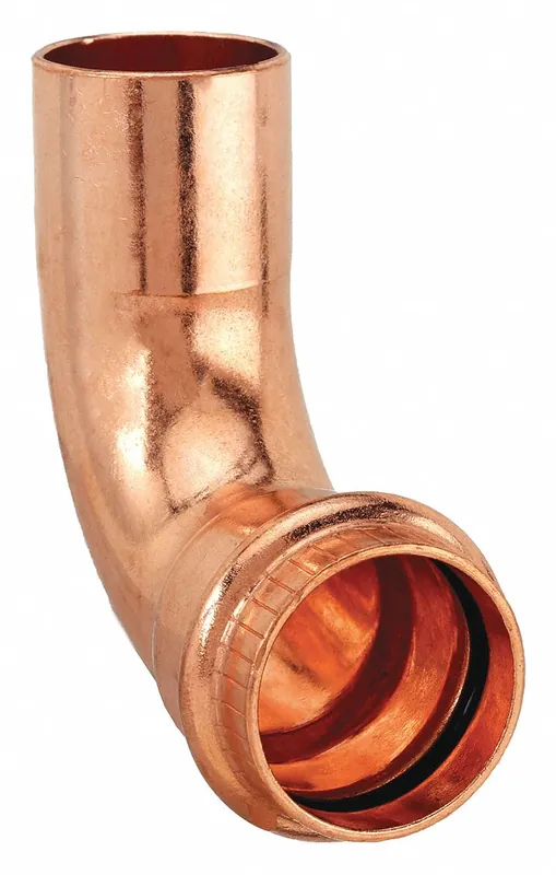 Viega 77072 90 Degree Street Elbow Copper, Press-Fit x FTG, 2 in x 2 in Copper Tube Size