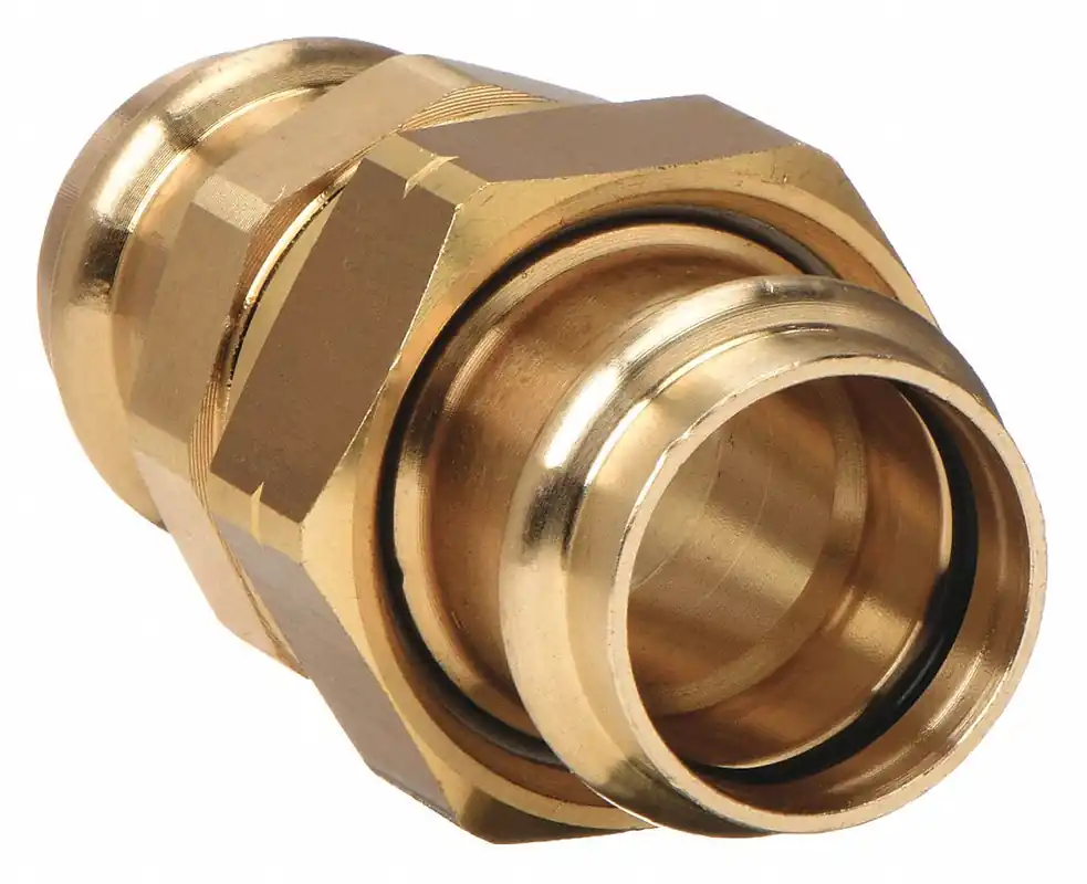 Viega Propress 79150 Crimp Union Fitting, Straight, 2 in Press-Fit x 2 in Press-Fit, Bronze, EPDM, 200 psi