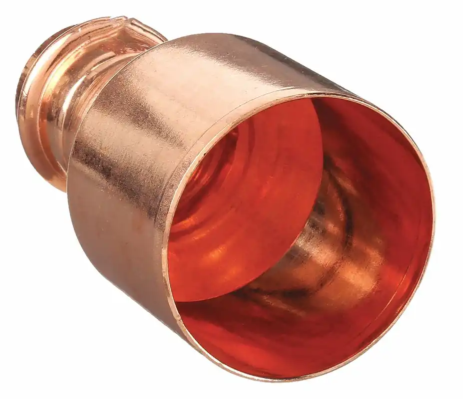 Viega Propress 78107 Crimp Reducer Fitting, Straight, 1-1/2 x 1-1/4 in CTS, Press-fit x FTG, Copper