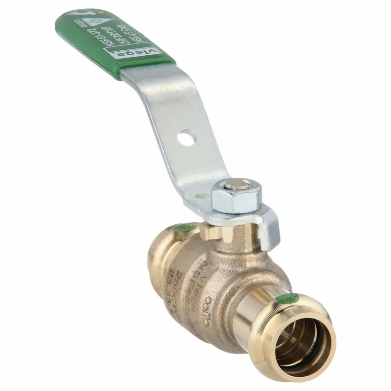 Viega Propress 79920 Manual Two-Way Ball Valve, 1/2 in, Bronze, Press x Press