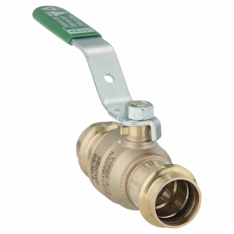 Viega Propress 79925 Manual Two-Way Ball Valve, 3/4 in, Bronze, Press x Press