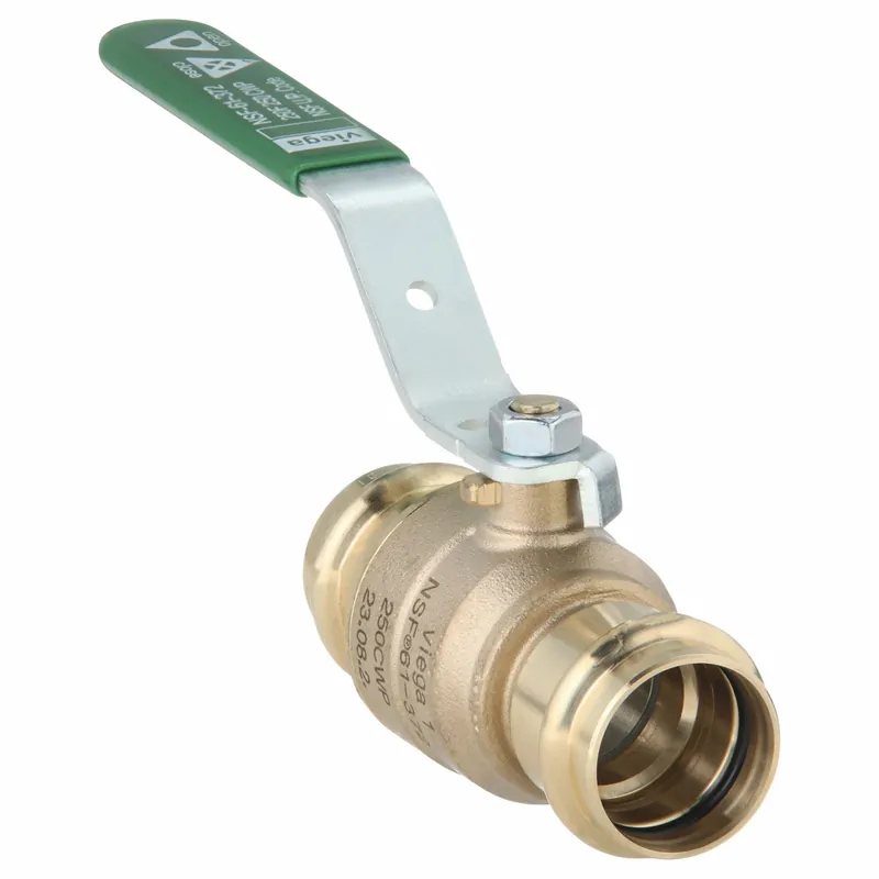 Viega Propress 79930 Manual Two-Way Ball Valve, 1 in, Bronze, Press x Press