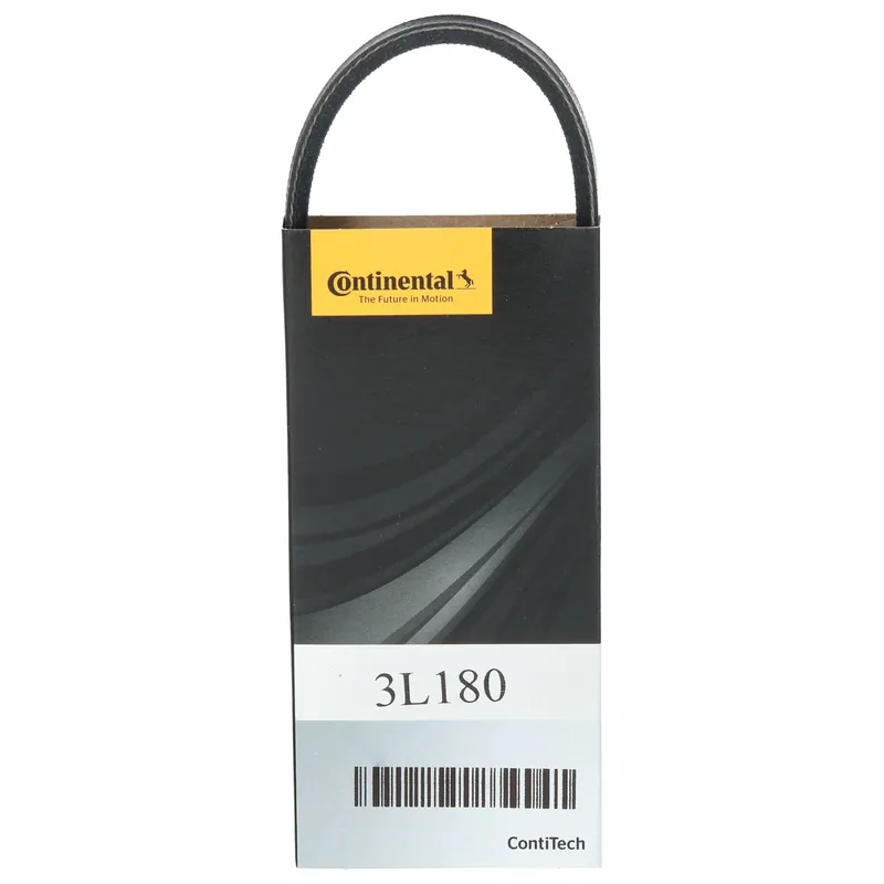 Continental 3L180 Wedge V-Belt, 18 in Outside Lg, 3/8 in Top Wd, 7/32 in Thick, Polyester