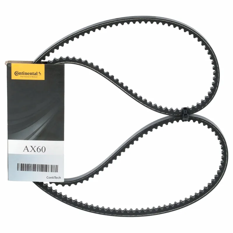 Continental AX70 Cogged V-Belt, 72 in Outside Lg, 1/2 in Top Wd, 5/16 in Thick, Polyester