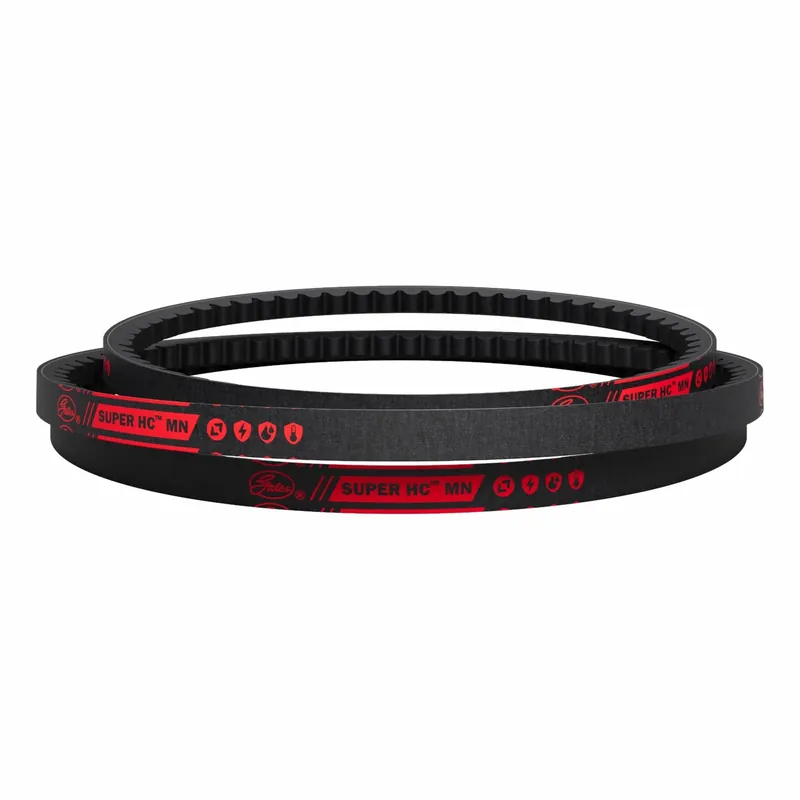 Gates 5VX490 Cogged V-Belt, 49 in Outside Lg, 5/8 in Top Wd, 35/64 in Thick, Polyester