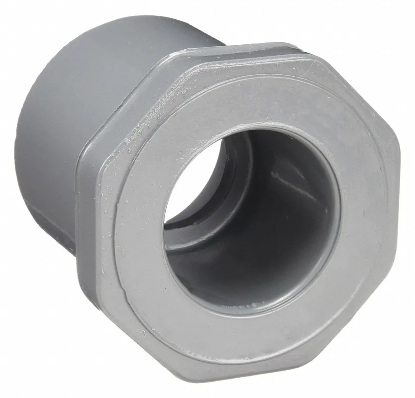 Approved Vendor 9837-101 CPVC Reducer Bushing, Schedule 80, 3/4 in x 1/2 in, Spigot x Socket, Gray
