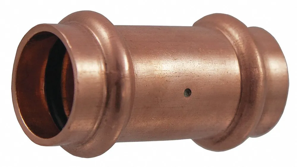 NIBCO 9002000PC Copper Press Coupling, 1-1/2 in CTS, Press x Press