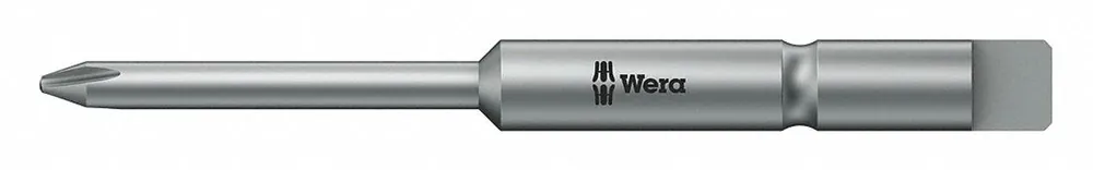 Wera 05066850001 Socket Bit, Tri-Wing, Metric, 1/2 in Drive, 1-3/4 in Long, Chrome