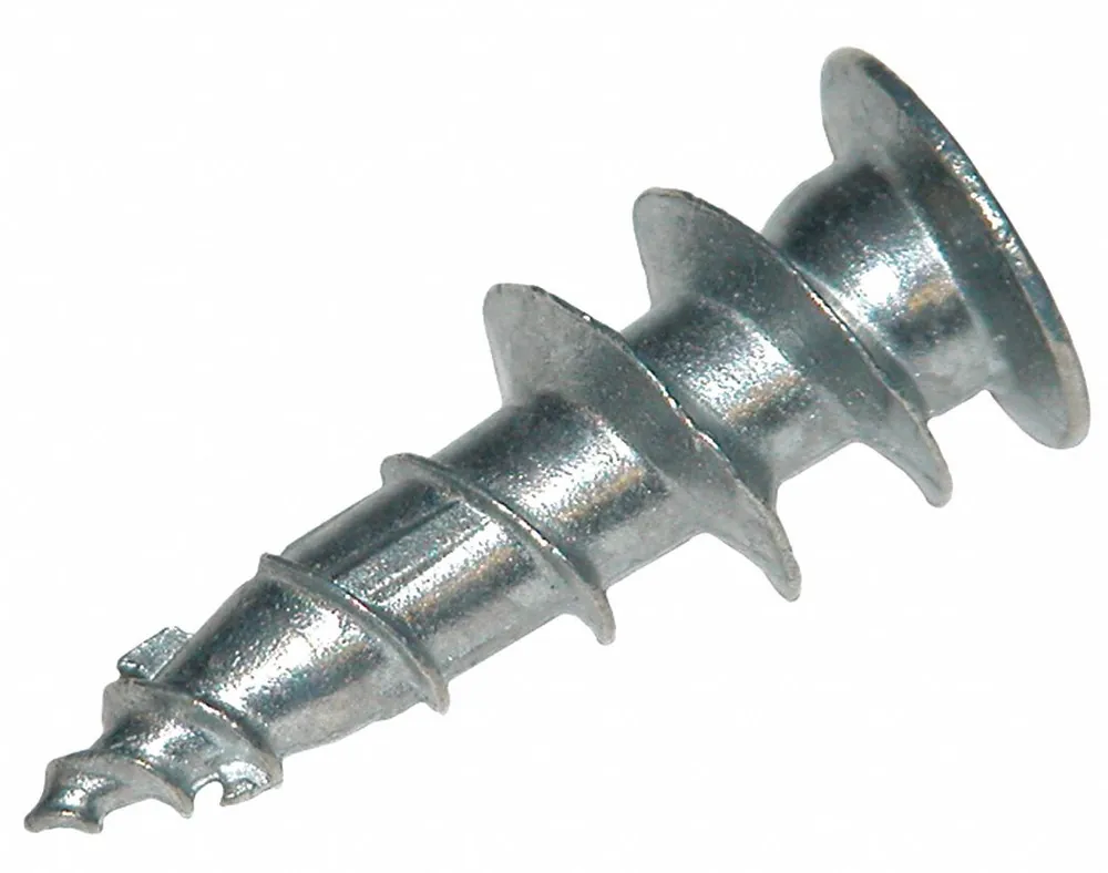 ITW Buildex 5052907 E-Z Ancor Wall Anchor, 8 to 18 Thread, 1-1/8 in, Zinc Alloy, 100 PK