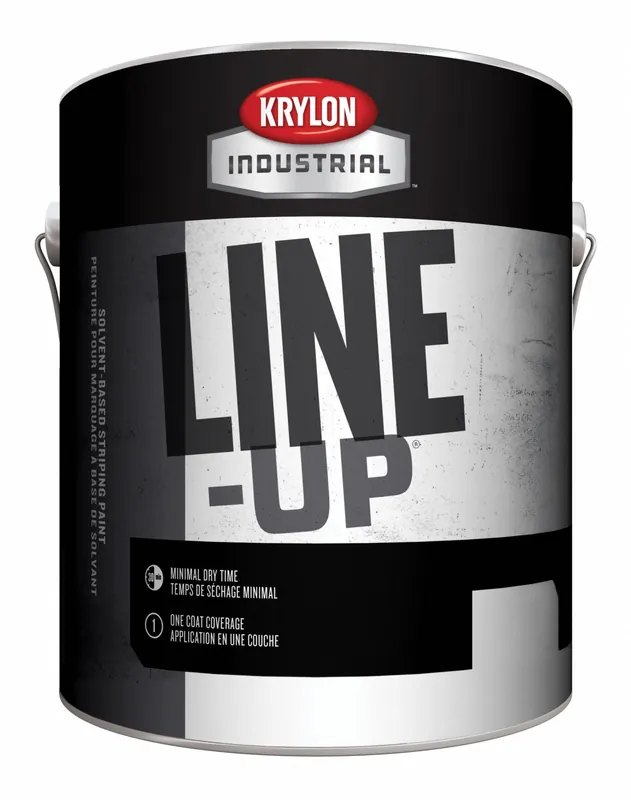 Krylon Industrial K42132920-16 Striping Paint, Parking Lot Yellow, 1 gal, Solvent-Based