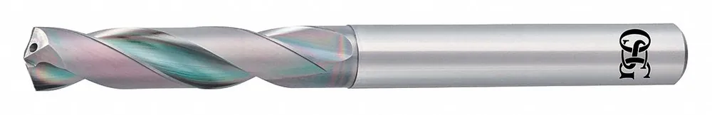 OSG 650015511 Screw Machine Drill Bit, 5/32 in, Solid Carbide, EgiAs Coated, 140-Degree Point