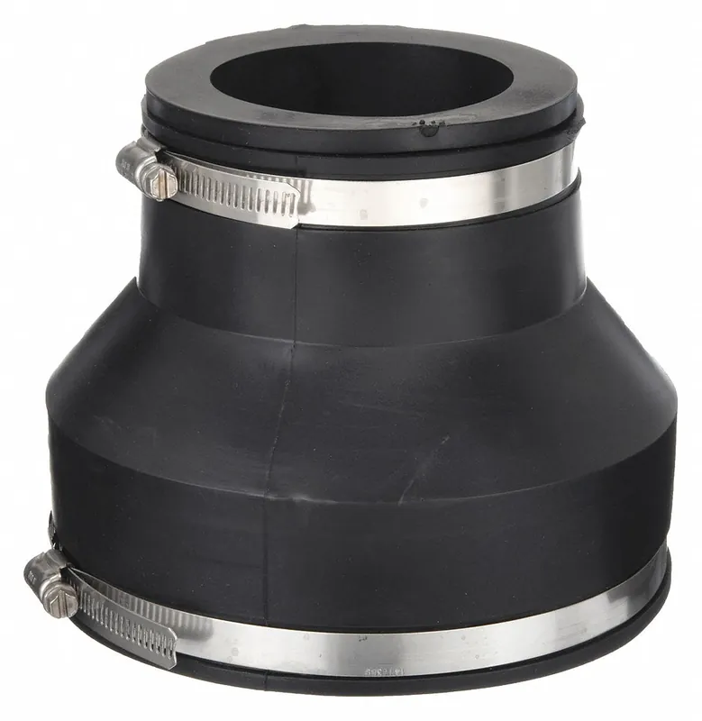 Fernco 1056-315 Flexible Pipe Coupling, 3 in x 1-1/2 in, PVC, Reducer