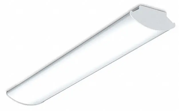 Columbia Lighting RLW4-40MW-FAW-EDU LED Surface Mount Fixture, 4 ft, 3,710 lm, 4000K, Dimmable