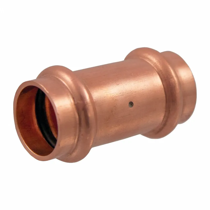 NIBCO 9001250PC Press Copper Coupling, Straight, 3/4 in x 3/4 in CTS, Press-fit