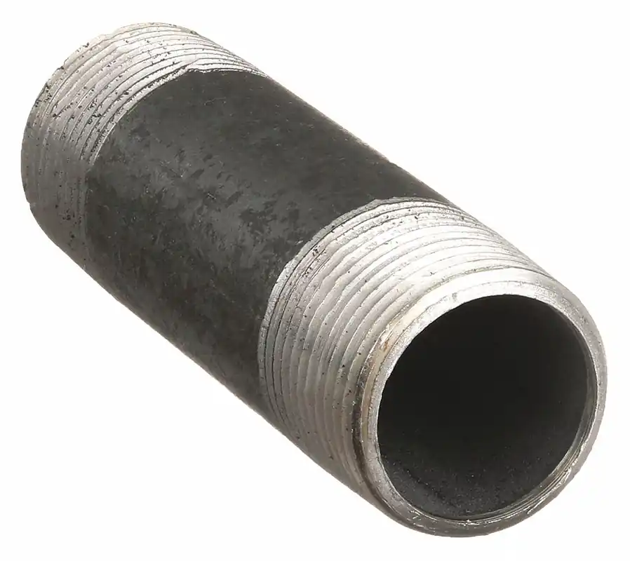 Beck 0330032806 Pipe Nipple, 1-1/2 in NPS, MNPT x MNPT, 2 in L, Schedule 40, Black Steel