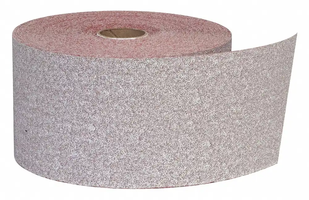 Approved Vendor Sandpaper Roll, 2-3/4 in W x 135 ft L, Aluminum Oxide, P180 Grit, PSA