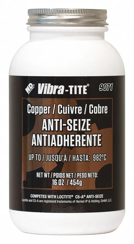 Vibra-Tite 90716 General Purpose Anti-Seize, Can, 16 oz, Copper Base