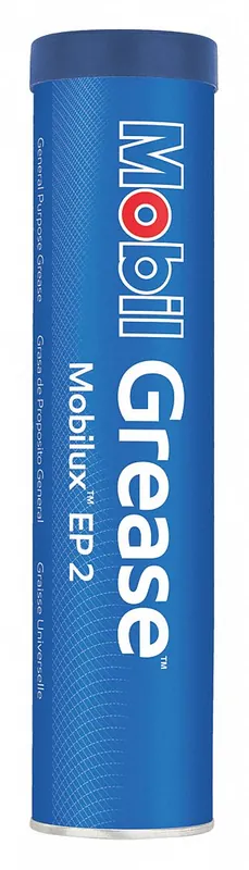 Mobil Mobilux EP 2 Extreme Pressure Grease, 13.7 oz, Cartridge, NLGI 2