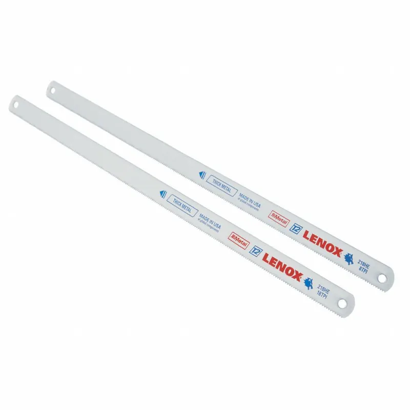 Lenox 20116-218HE Hacksaw Blade, 12 in, Bi-Metal, 18 TPI, 100 PK