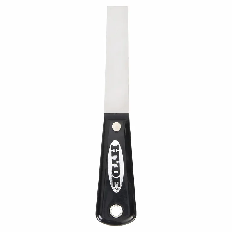 Hyde 02005 Putty Knife, Carbon Steel, 3/4 in Blade, Flexible, Nylon Handle