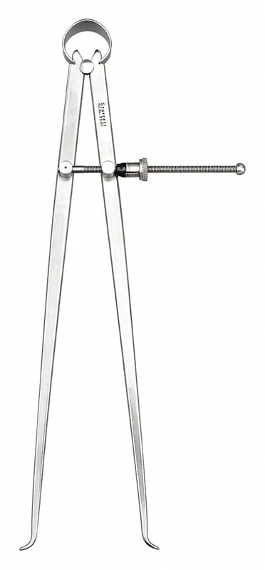 Starrett 73B-12 Inside Spring Caliper, 12 in, Spring Joint, Solid Points