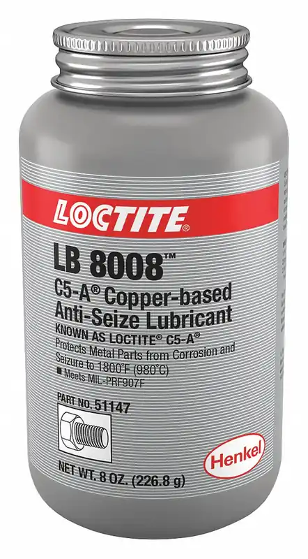Loctite 234263 General Purpose Anti-Seize, Brush-Top Can, 8 oz, Copper Base