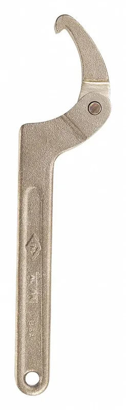 Ampco WP-6-ST Hook Spanner Wrench, 2 to 4-3/4 in, 11 in Overall Lg, Aluminum Bronze, Non-Sparking