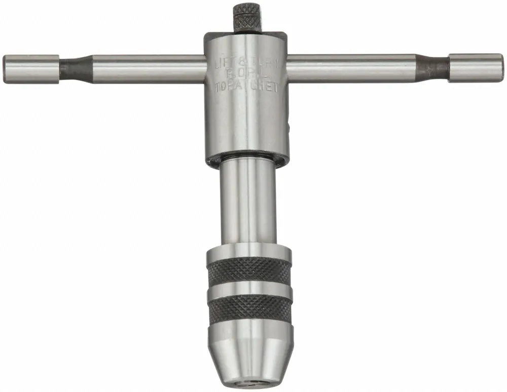 KV2CYT5 Approved Vendor Tap Wrench, T Handle, Ratcheting Sliding, 0 to 1/4 in Tap Capacity
