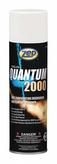 Zep 875801 Cleaner/Degreaser, Solvent-Based, 13 oz Aerosol Can, Quantum 2000, 12 PK