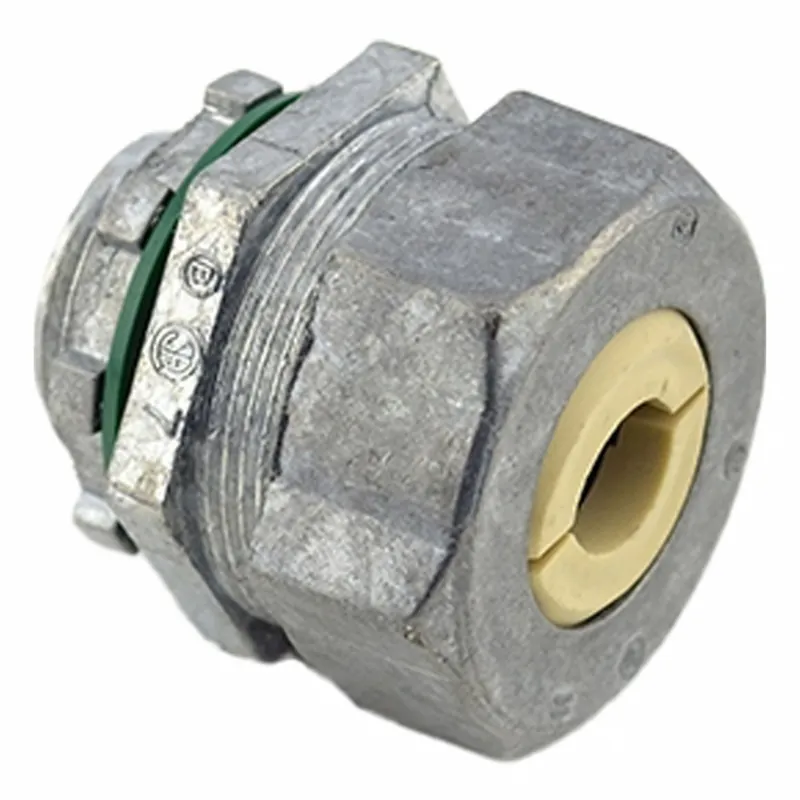 Bridgeport Fittings 771-52 Cord Connector, Zinc Die-Cast, 3/4 in NPT, 0.50-0.63 in Cord