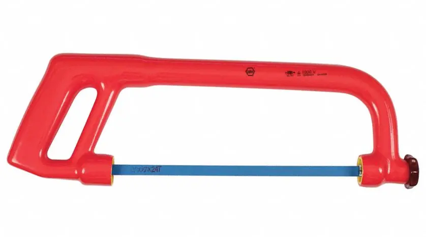 Wiha 19767 Insulated Hacksaw, 12 in Blade, 24 TPI, 1000V Rated
