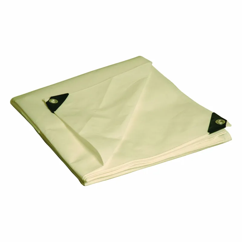 Approved Vendor Polyethylene Tarp, 20 x 20 ft, 10 mil, White, Standard Duty
