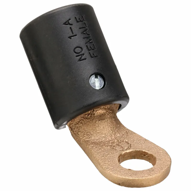 Tweco 95101100 Welding Cable Female Terminal, 45 Deg, Copper, Ball-Point
