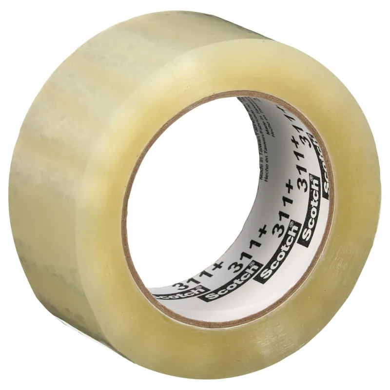 Scotch 311+ Acrylic Packing Tape, Clear, 2 in x 55 yd, 2 mil, 36 PK