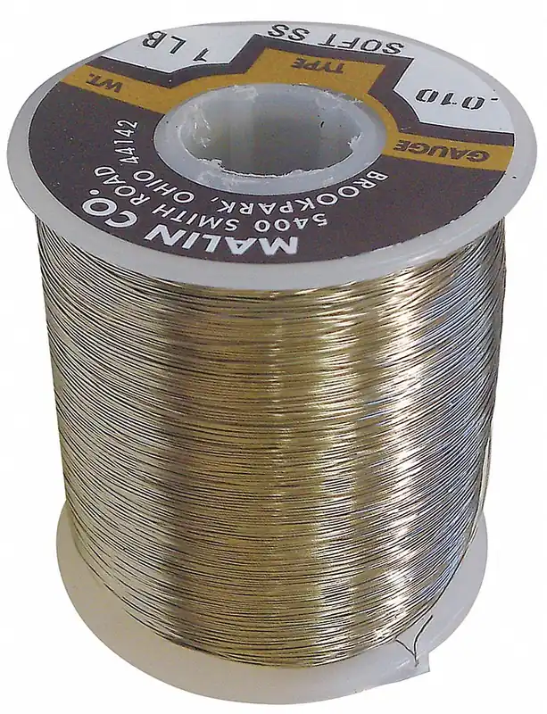 Malin Company 34-0510-014S Lockwire, 0.051 in, Stainless Steel, 35.75 ft