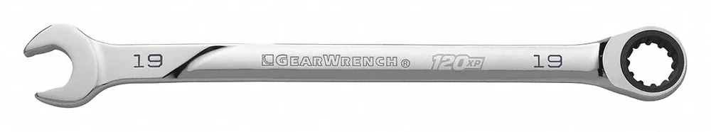 Gearwrench 86424 Combination Ratcheting Wrench, 24 mm, 120XP Universal Spline XL, Chrome