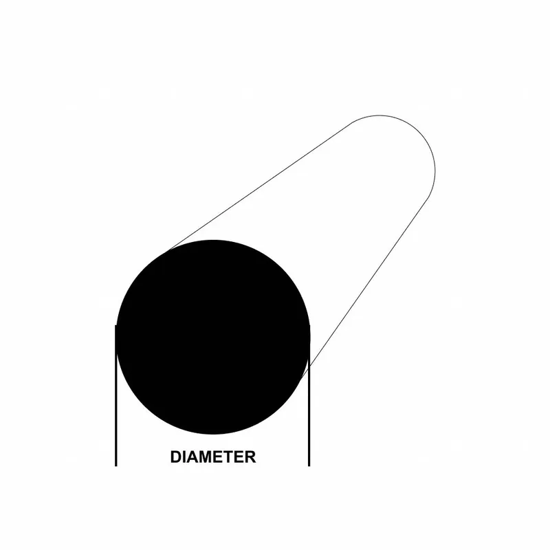Approved Vendor 101 Copper Round Rod, 1/4 in OD x 36 in, H04 Temper, Mill Finish
