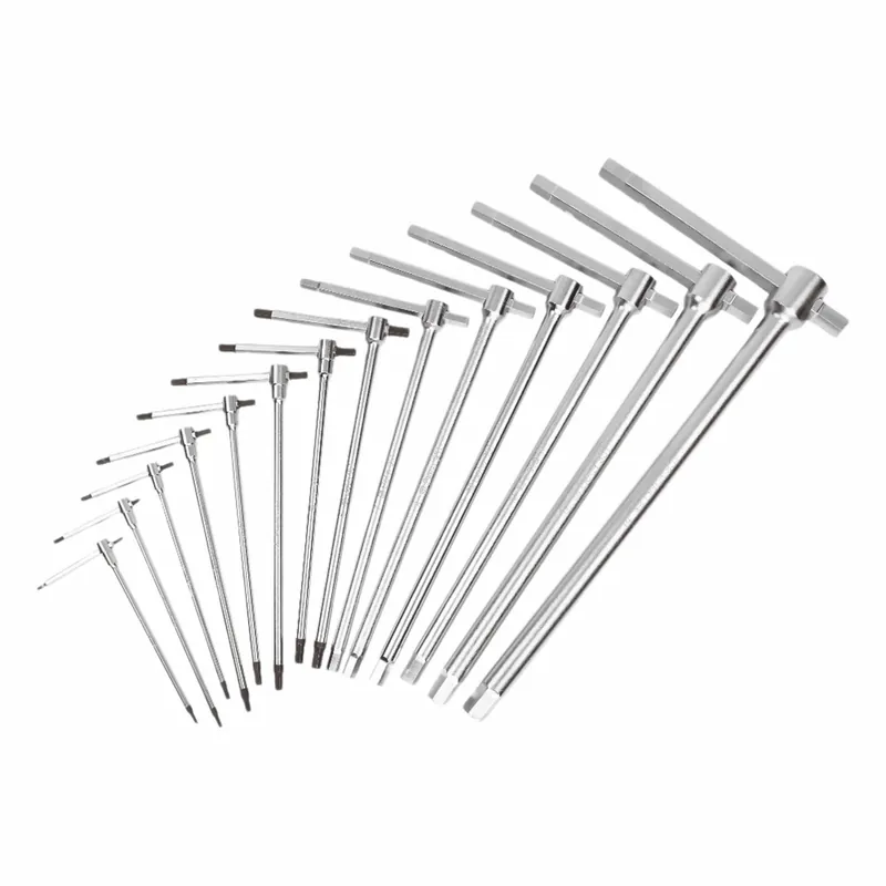Beta 951/S14 Hex Key Set, T-Handle Sliding, 14 pc Metric, 2-14 mm