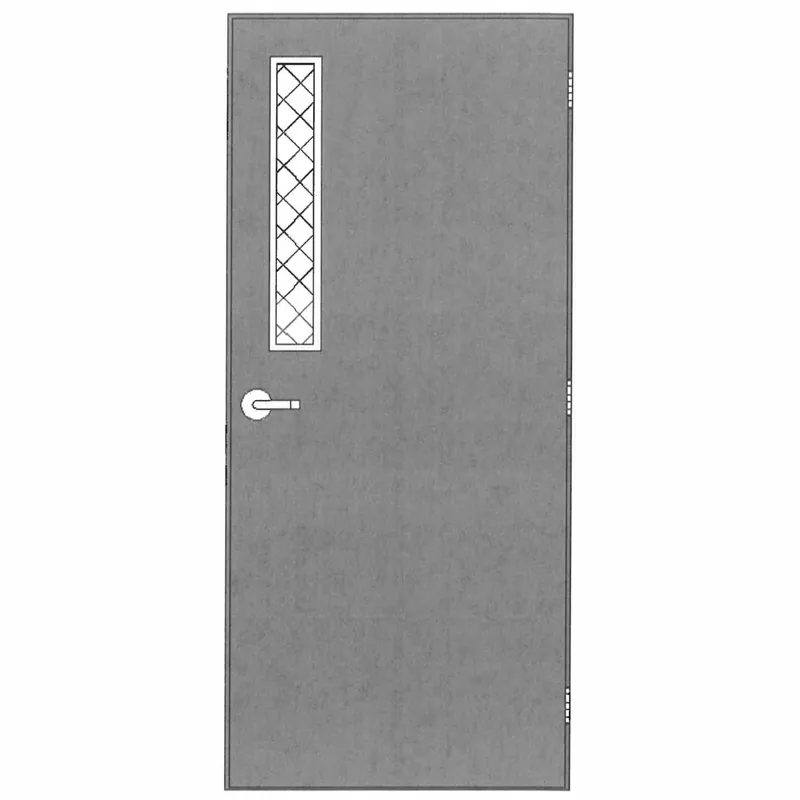 Harvard Products T84070304R424WIN Security Door w/Frame, Right Hand, 85-1/2 in x 48-5/8 in, 304 SS, Rectangle Window