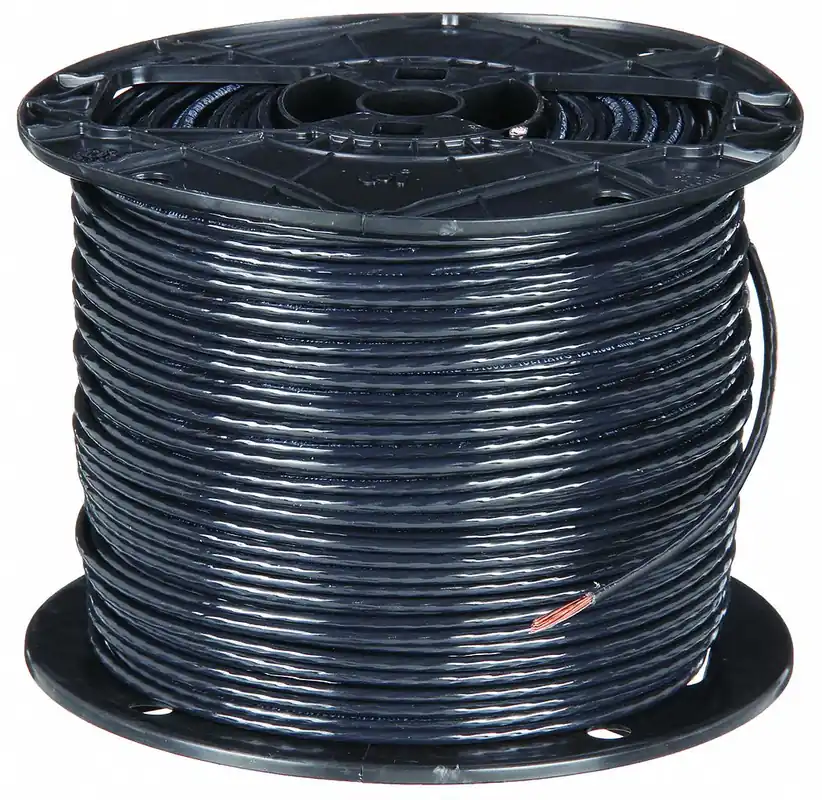 Southwire 22964101 THHN Building Wire, Copper, 12 AWG, 1 Conductor, Stranded, Black, 500 ft, 600V