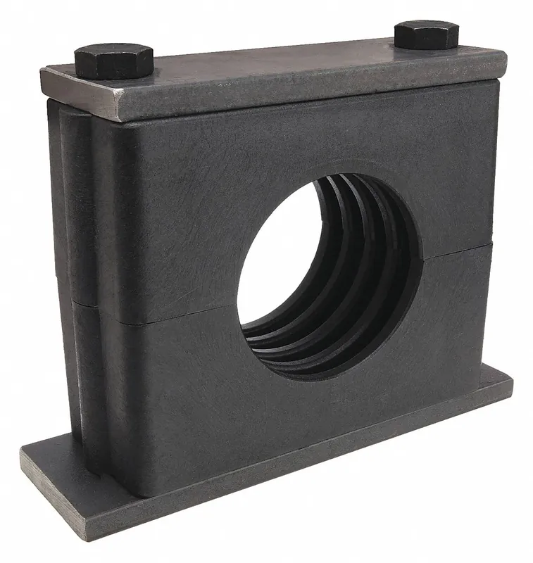 Behringer SH8400-PP Vibration-Dampening Beta Clamp Kit, Ribbed Bore, Steel, Polypropylene Cushion, Weld-On