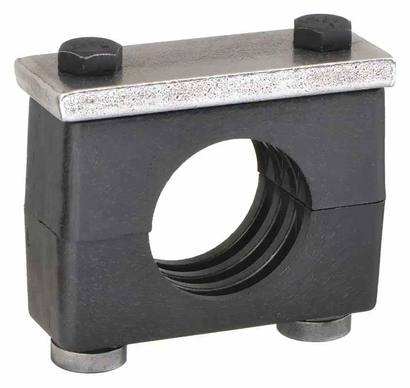 Behringer R8H62375-PP Vibration-Dampening Beta Clamp Kit, Ribbed Bore, Steel, Polypropylene Cushion, Rail-Mount
