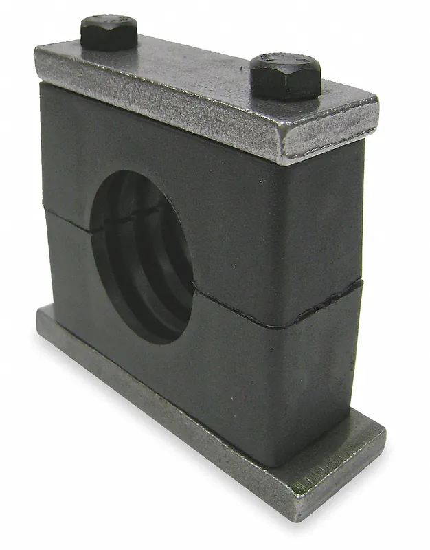 Behringer SHT6225-PP Vibration-Dampening Beta Clamp Kit, Ribbed Bore, 304 Stainless Steel, Polypropylene Cushion, Weld-On