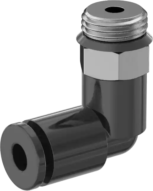 McMaster 5787K38 Push-to-Connect Tube Fitting for Air and Water, Elbow, for 4 mm Tube OD × 1/8 Male Universal Thread