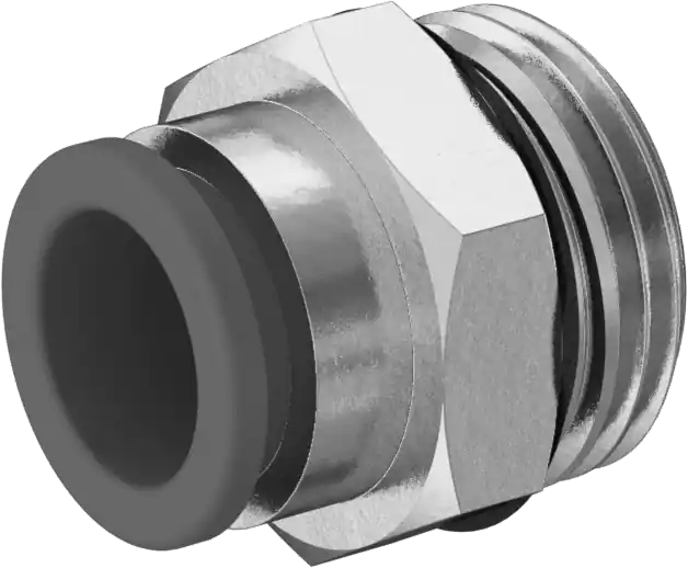 McMaster 5787K14 Push-to-Connect Tube Fitting for Air and Water, Static Dissipative, Straight Adapter, 4 mm Tube OD × 1/8 Male Universal Thread